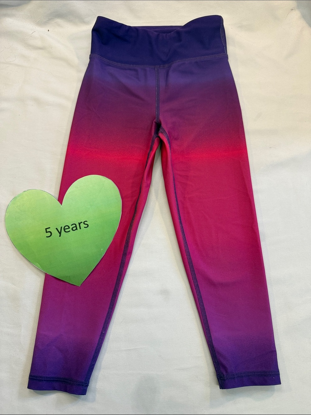 Old Navy Girls Purple to Pink Ombre Leggings